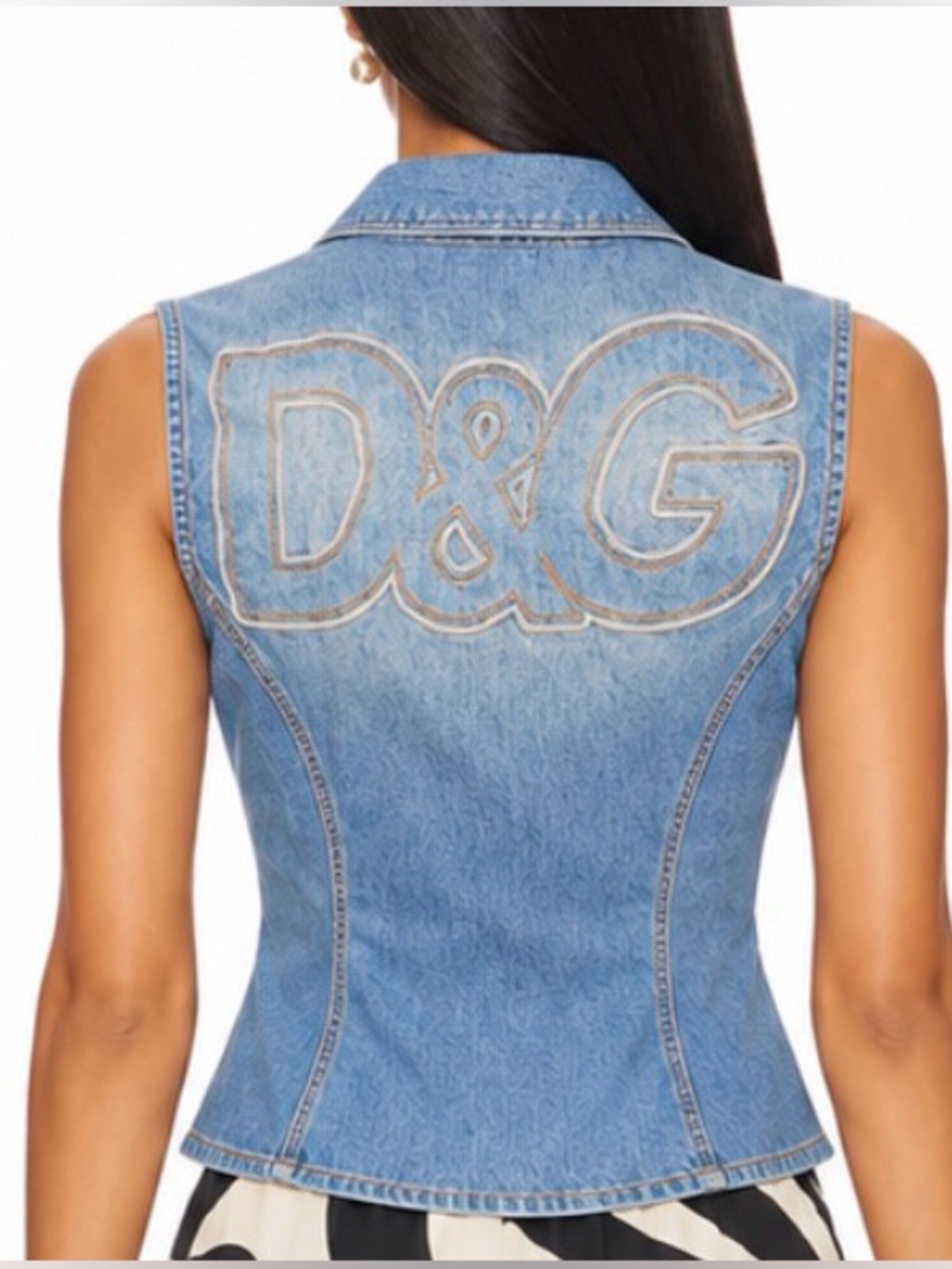 Dolce & Gabanna Denim Vintage Top - Picture 2 of 8